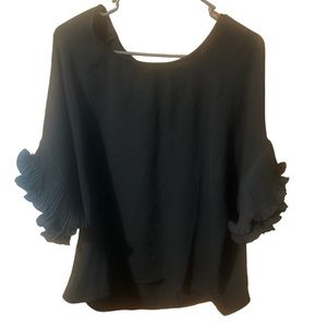 K. Jordan NWOT black dress blouse